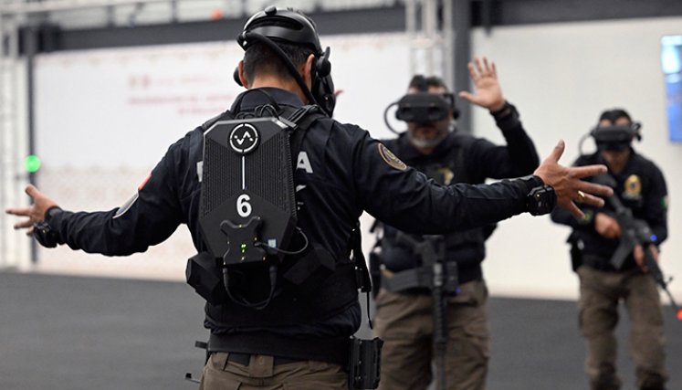 Policía México realidad virtual