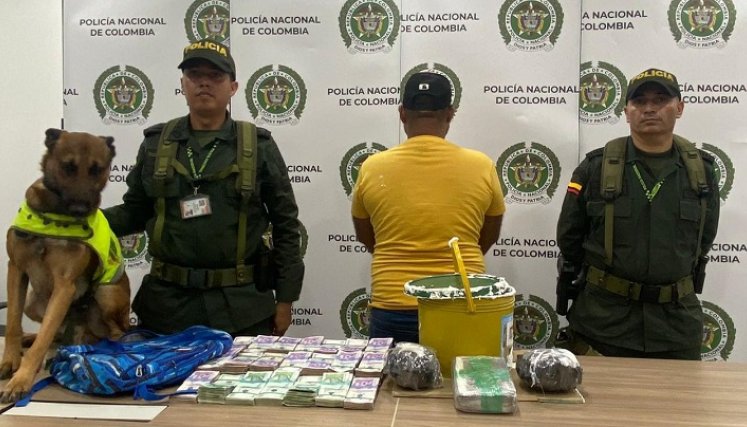 Lo capturaron con $200 millones y cocaína