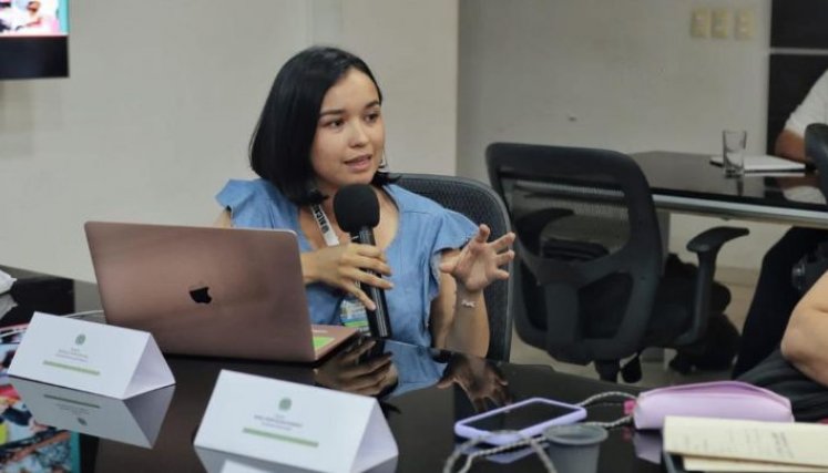 Michelle Picón Carvajal, secretaria del Banco del Progreso/La Opinión