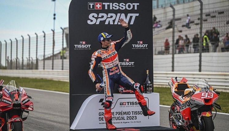 El piloto español Marc Márquez fue el mejor en las pruebas de clasificación de GP de Portugal.