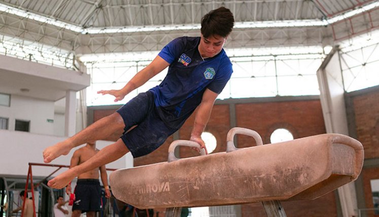 Ariel Villalobos, gimnasta de Costa Rica. 