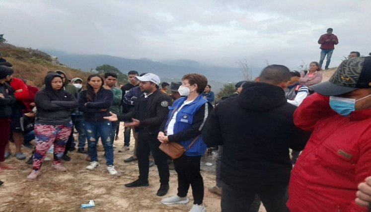 Ante el déficit habitacional destechados invaden terrenos del Acueducto Independiente de la Ciudadela Norte de Ocaña.