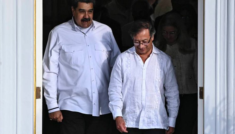 Nicolás Maduro y Gustavo Petro 