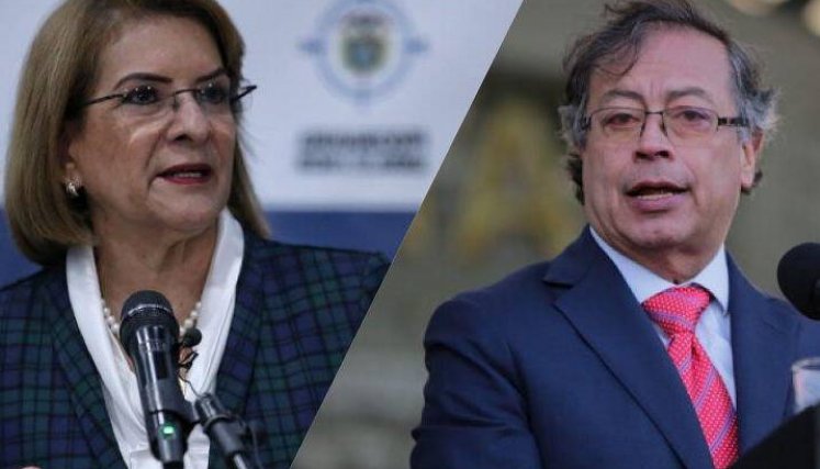 Margarita Cabello y Gustavo Petro 