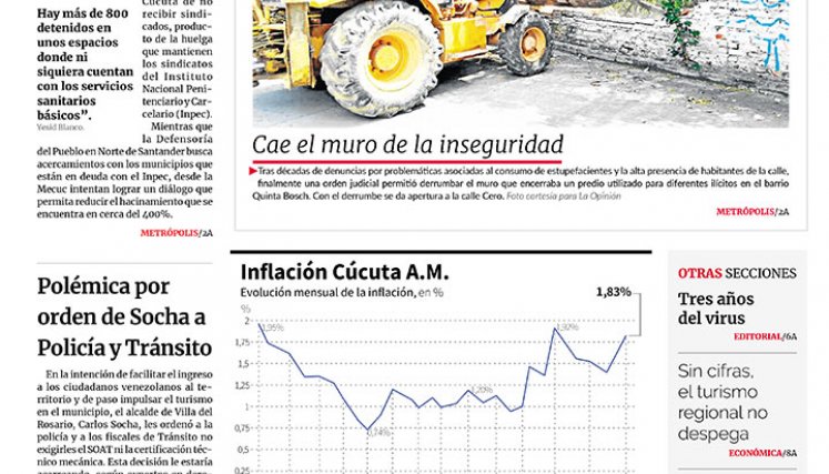 Portada del lunes, 6 de marzo de 2023