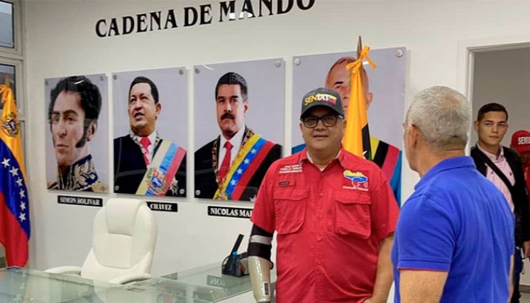 José David Cabello estuvo acompañado del gobernador Freddy Bernal. /Foto: Cortesía