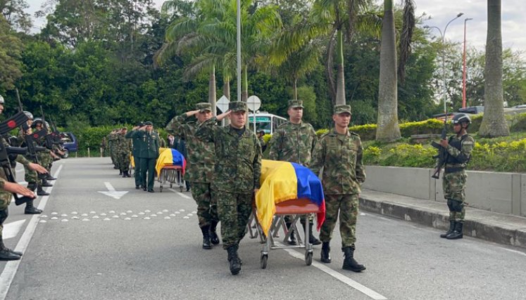  ¡Adiós a los héroes! Así fue la despedida de militares fallecidos en ataque del Catatumbo