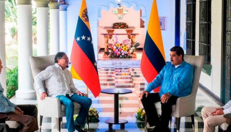 Petro y Maduro ya están reunidos en Caracas