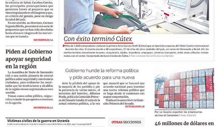 Portada del 24 de marzo de 2023