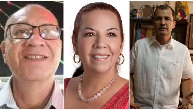 Gary Santander, Alix Ojeda y Wilfredo Cañizares, son los precandidatos de la Colombia Humana./Fotos archivo 