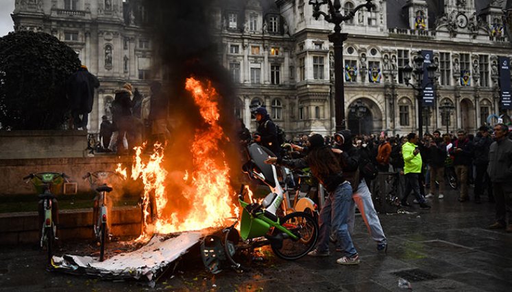 Protestas en Francia.