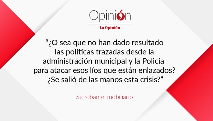 Se roban el mobiliario