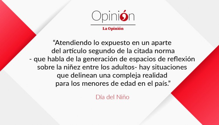 Día del Niño, Editorial