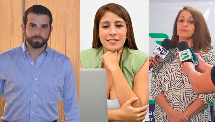 Francisco Unda, gerente de la ANDI; Ketty Laguado, directora de Corpomoda y Gladys Navarro, directora ejecutiva de Fenalco.