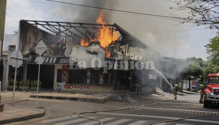 Incendio en local comercial