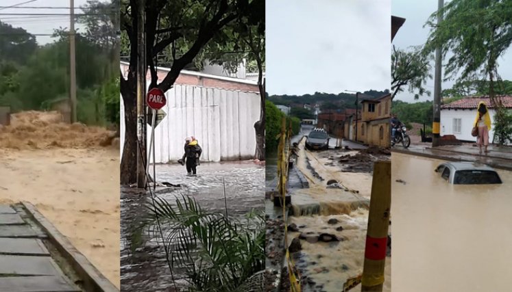 Fuerte aguacero dejó calles inundadas y otras emergencias en Cúcuta