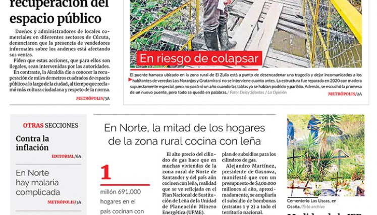 Portada del viernes, 14 de abril de2023