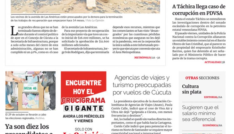 Portada del miércoles 19 de abril de 2023