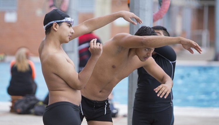 Uno de los aspectos  interesantes de la paranatación es la integración y camaradería entre los deportistas.