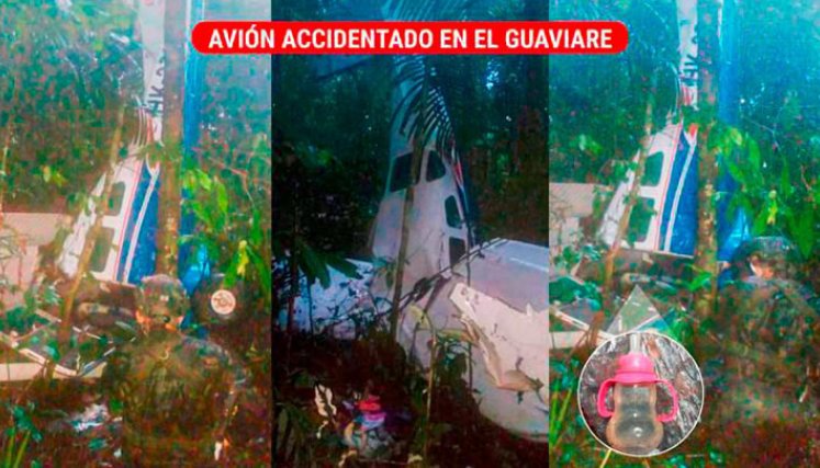 Avión accidentado. 