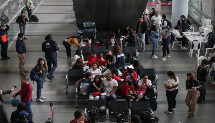 Colombianos deportados de Estados Unidos
