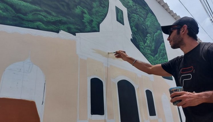 A través de murales buscan mitigar el duelo por la pérdida de un ser querido./ Fotos Javier Sarabia/La Opinión.