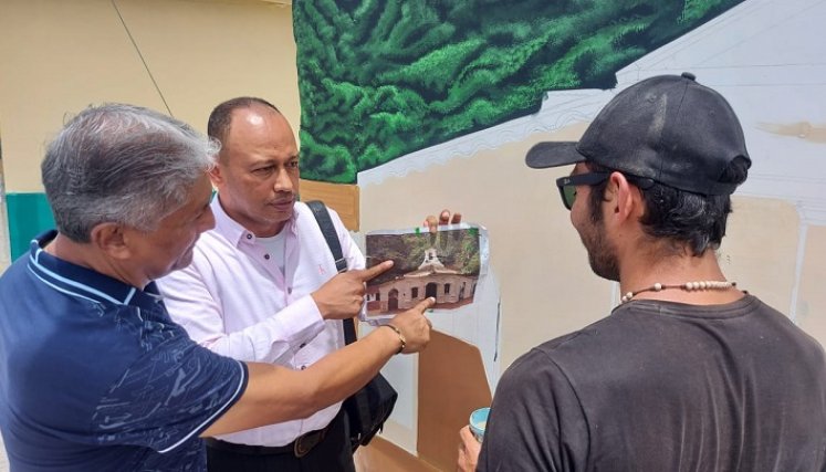 A través de murales buscan mitigar el duelo por la pérdida de un ser querido./ Fotos Javier Sarabia/La Opinión.