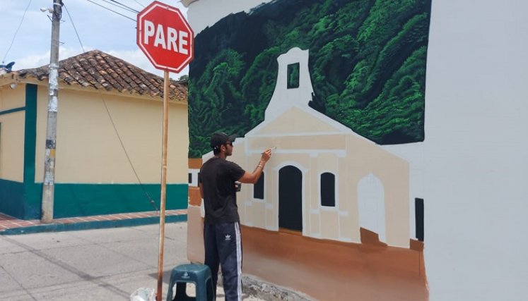 A través de murales buscan mitigar el duelo por la pérdida de un ser querido./ Fotos Javier Sarabia/La Opinión.
