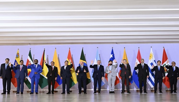 Presidentes de Suramérica en Brasil
