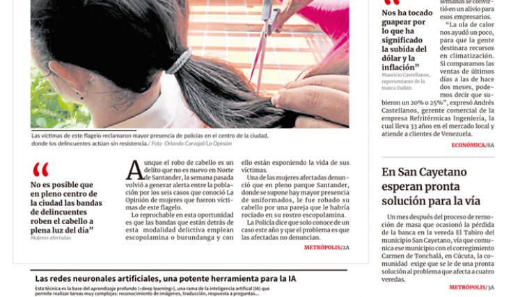 Portada La Opinión del lunes 29 de abril de 2023