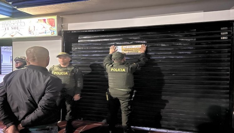 Un total de 5 establecimientos comerciales fueron sellados por incumplir las normas en Ocaña. Permitían ingreso de menores de edad.