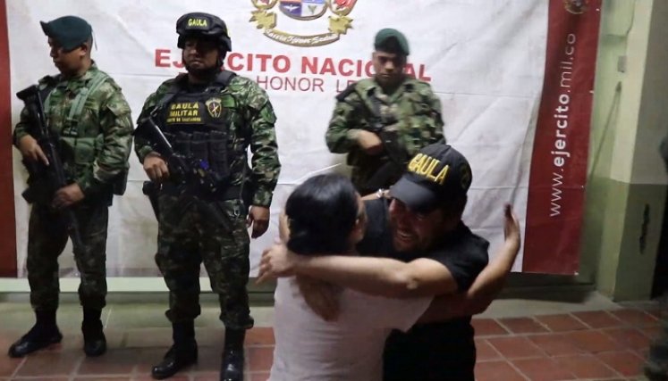 Los liberados se reunieron con sus familiares, tras algunos meses en cautiverio.