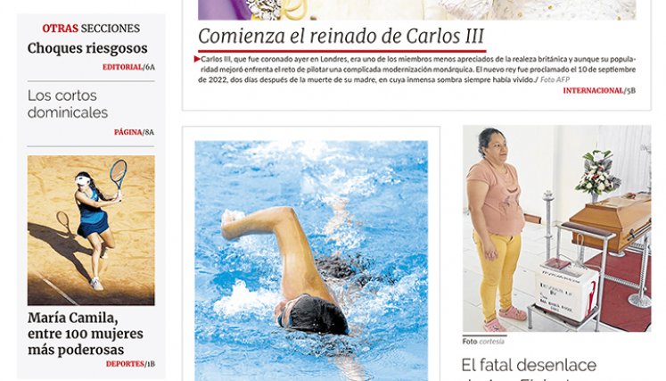 Portada del domingo, 7 de mayo de 2023