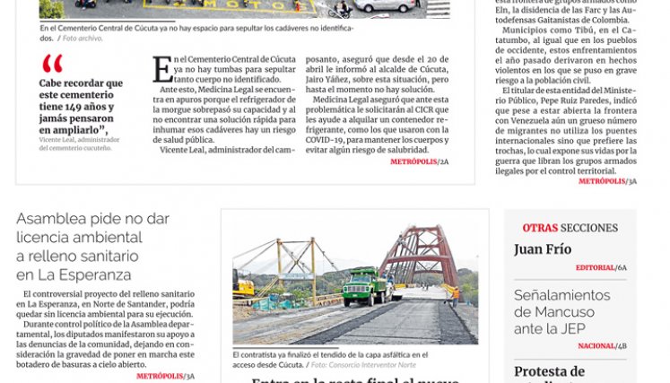 Portada del jueves, 11 de mayo de 2023