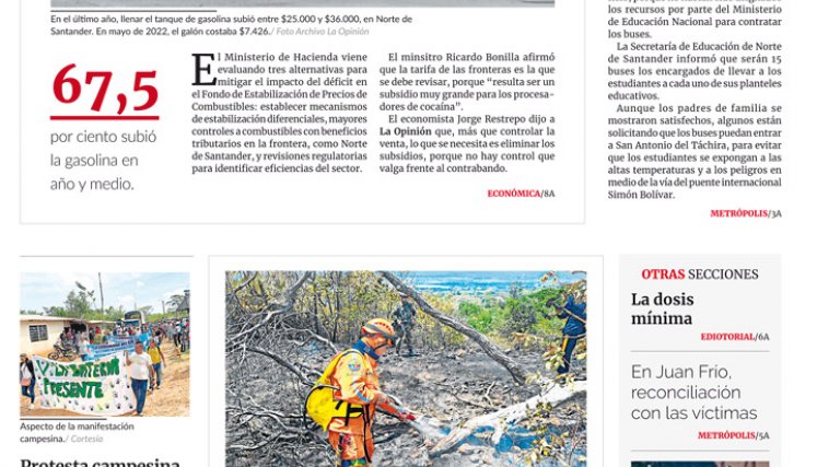  Portada del martes, 9 de mayo de 2023