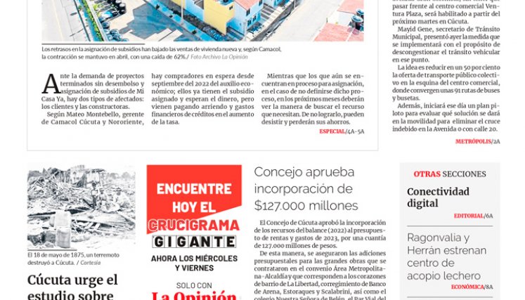 Portada del viernes, 19 de mayo de 2023