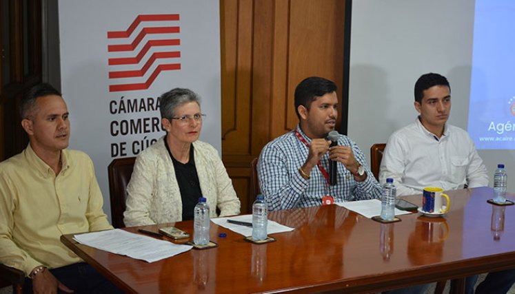 César Claro, Claudia Sánchez, Sergio Castillo y Bolívar Monroy, promotores de ACAIRegión Cúcuta 2023. / Foto Cortesía
