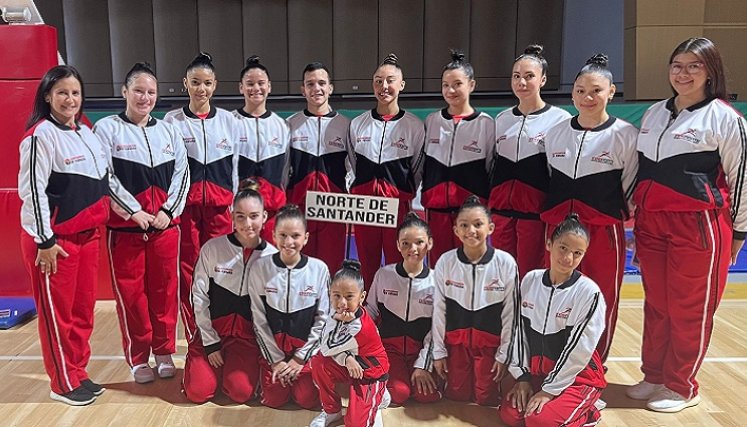 La selección de gimnasia aeróbica de Norte hizo una buena presentación en el Nacional de Zipaquirá.