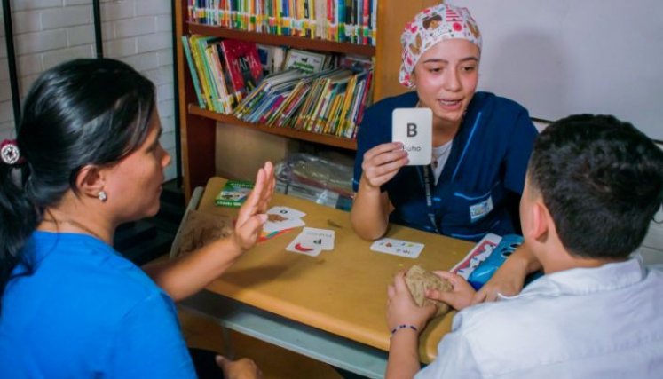 El colegio proyecta contar con más practicantes universitarios en el futuro./ Foto Cortesía 
