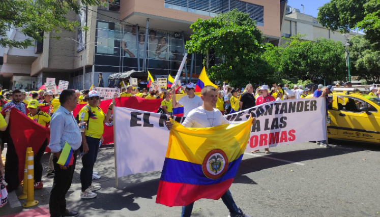 Manifestaciones en Cúcuta en contra de Petro