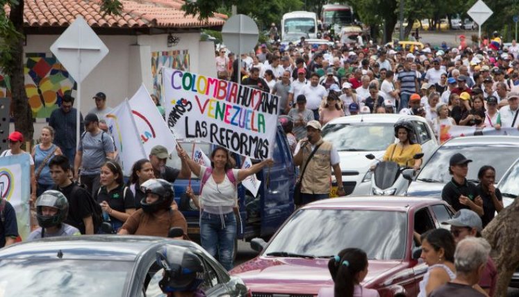 Las movilizaciones fueron pacíficas. / Fotos: Juan Pablo Cohen 