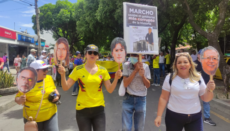 Población cucuteña en contra del gobierno