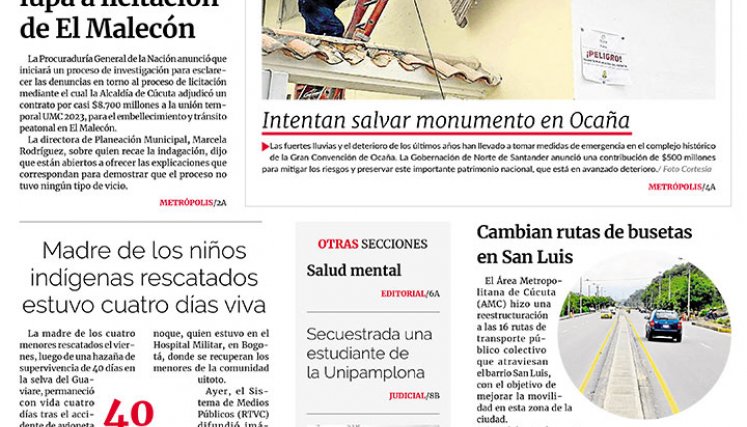 Portada del 12 de junio de 2023