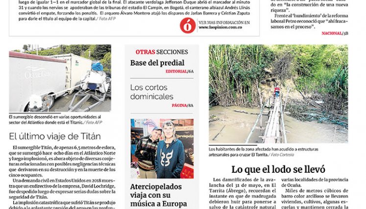 Portada del 25 de junio de 2023.