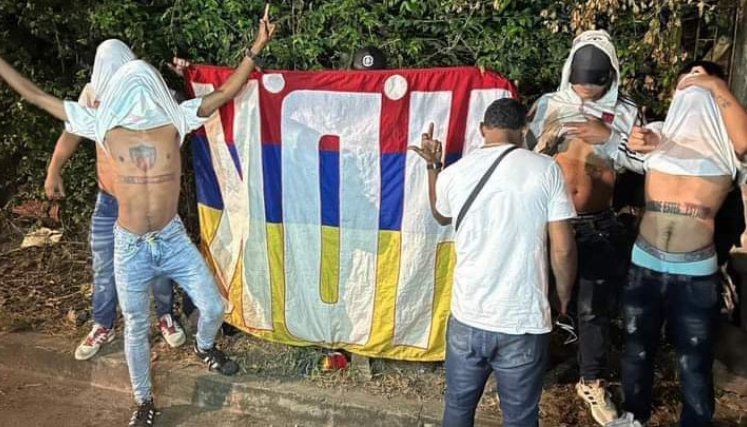 Robo de banderas del América de Cali 
