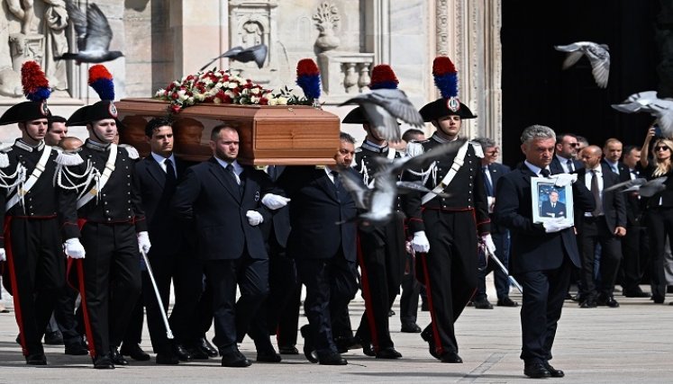 Sepelio-Berlusconi. / Foto: AFP