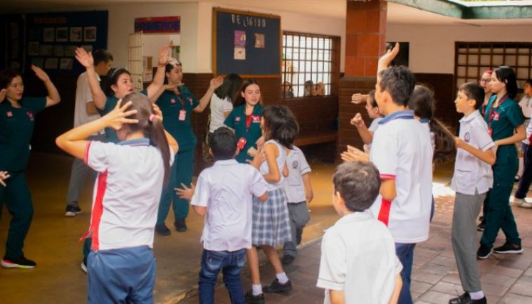El colegio proyecta contar con más practicantes universitarios en el futuro./ Foto Cortesía 