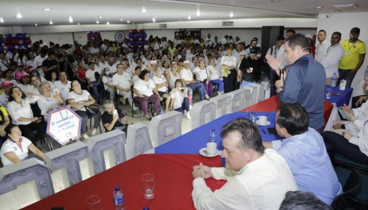 Germán Vargas Lleras estuvo en Cúcuta para reunirse con los empresarios y la bancada del partido en Norte de Santander./Foto cortesía