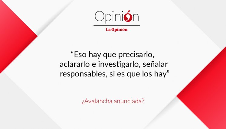 ¿Avalancha anunciada?
