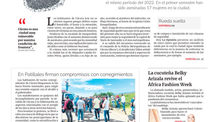 Portada del viernes de junio de 2023